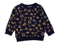 Name It dark sapphire bone brown skateboard sweatbluse